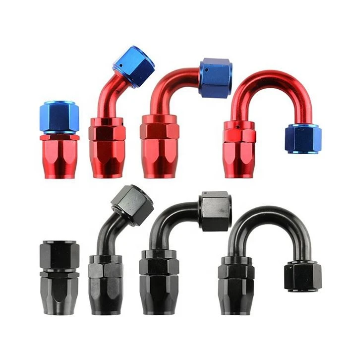 Standard diecasting aluminum alloy 45 degree AN4 swivel hose end (3)